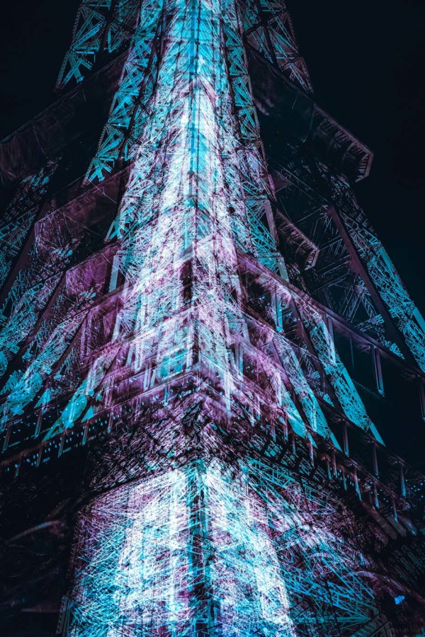 Eiffel Tower, Paris By Night Series by Maja Kerin