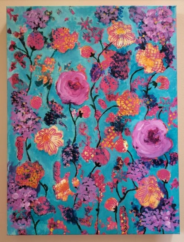 Floral Abstraction by Sharon Kurtz