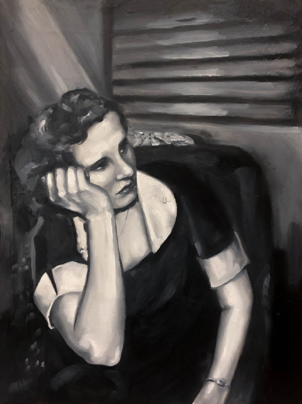 Study in Black and White, Contemplation by Nichole Laizure