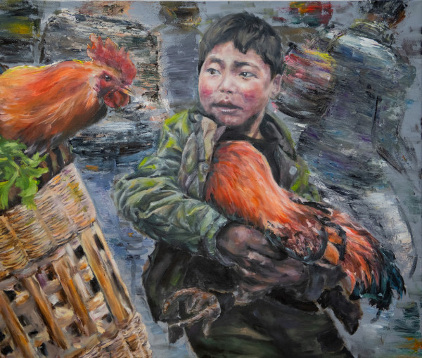 A Moment at a Market by Katherine Liu