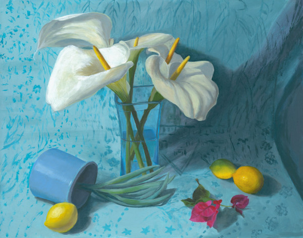 Calla Lilies from the Garden by Sylvie Lu