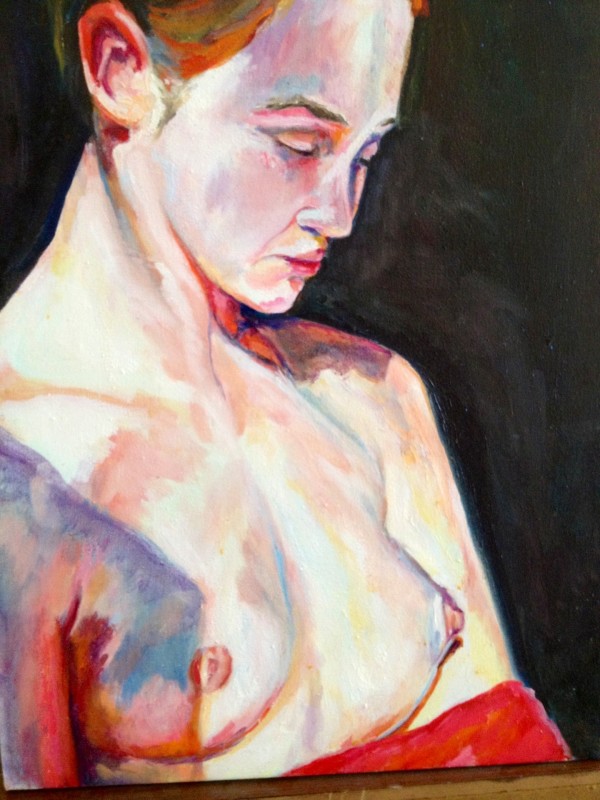 Portrait of a Nude Dancer-From Series by Sandi J. Ludescher