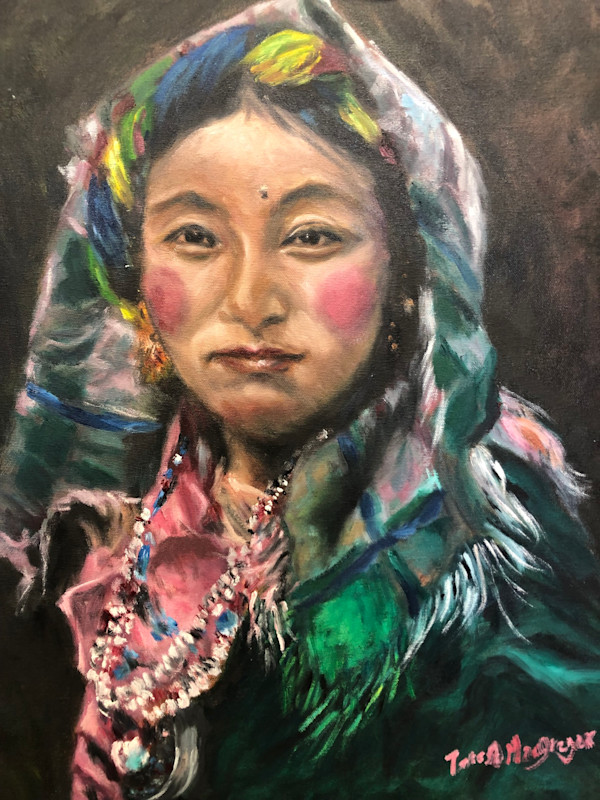 Tibetan Woman by Teresa MacGregor