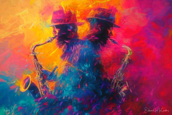 Sax Duet by Steven McCarthy