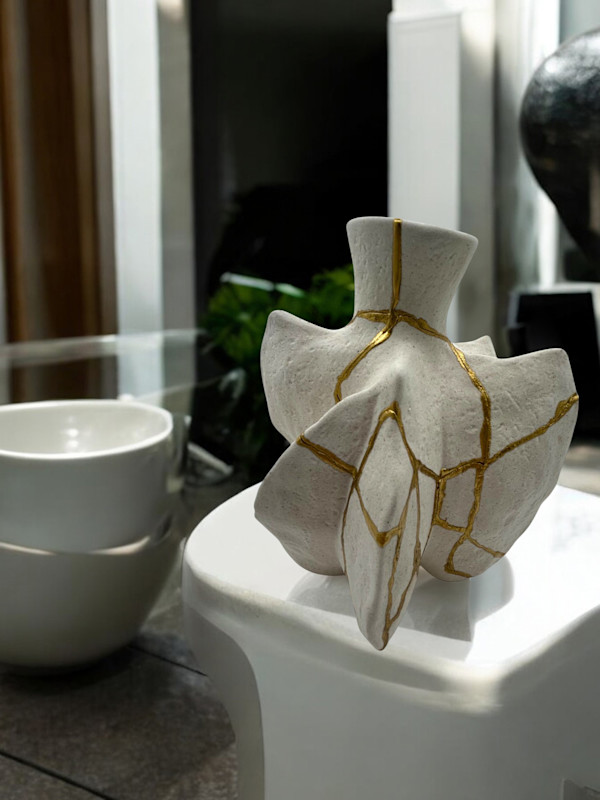 Fossil Vase by Diana Miller of Facette Gallery