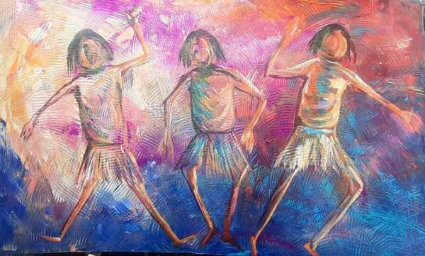 Happy Dancers by Joseph Muchina Mwangi