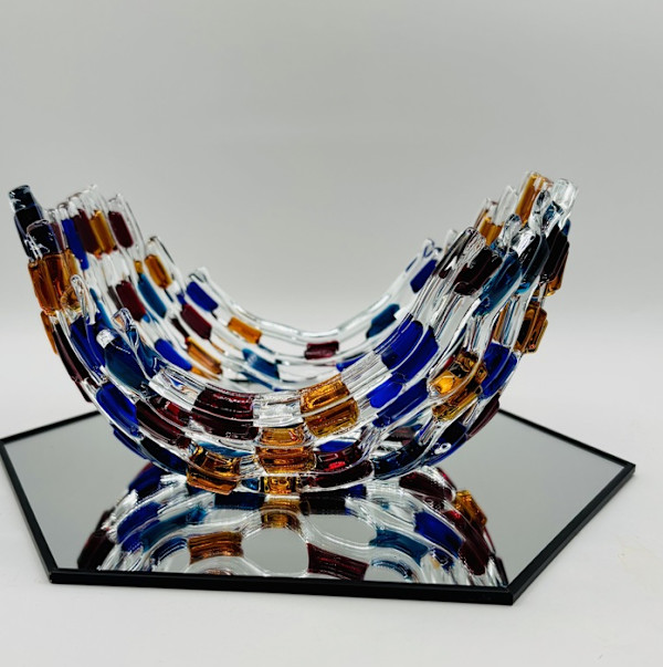 Joy-Colorful Glass Netting by Joanie Huffman, Image 1.