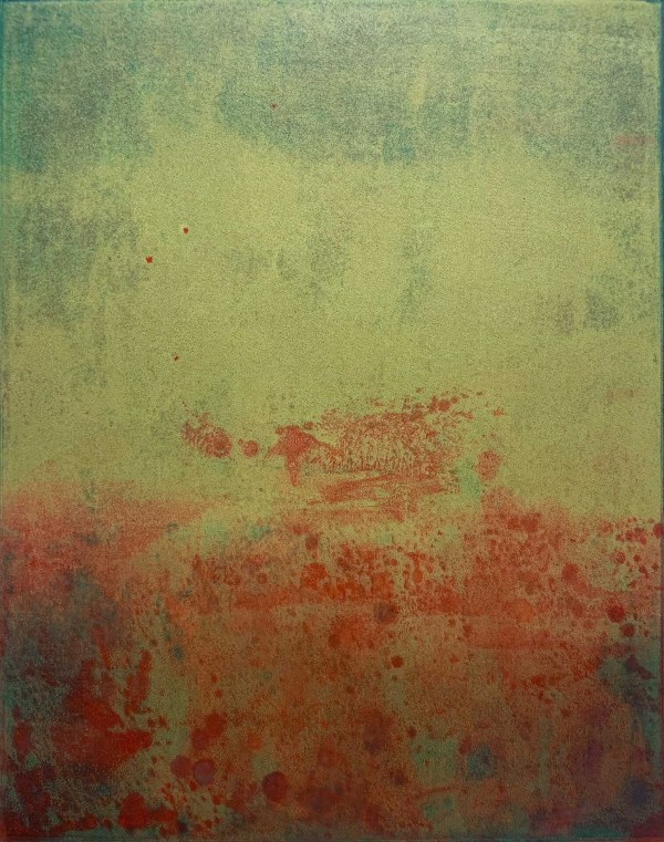 A Flame - Monotype by Marguerite Ogden