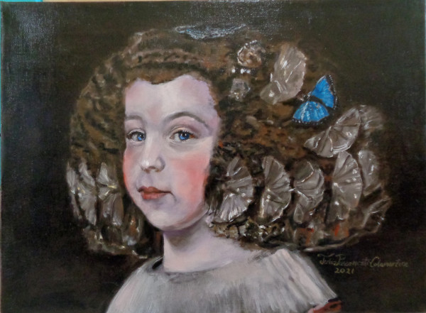 Camille Alice Infanta of Maine (After Diego Velazquez) by Julia Passamonti