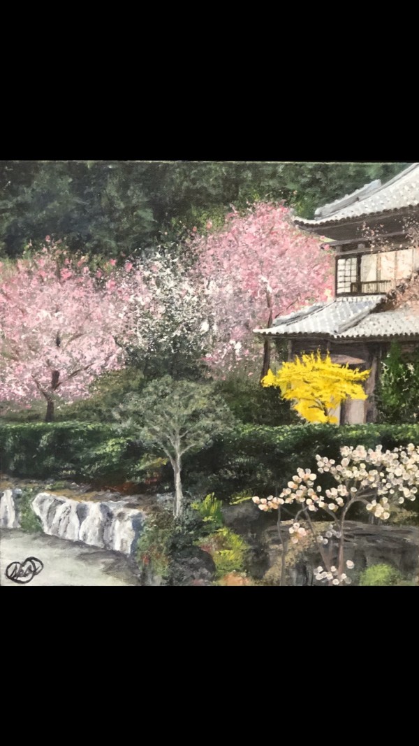 Japanese Garden in Spring by Iko Prochal