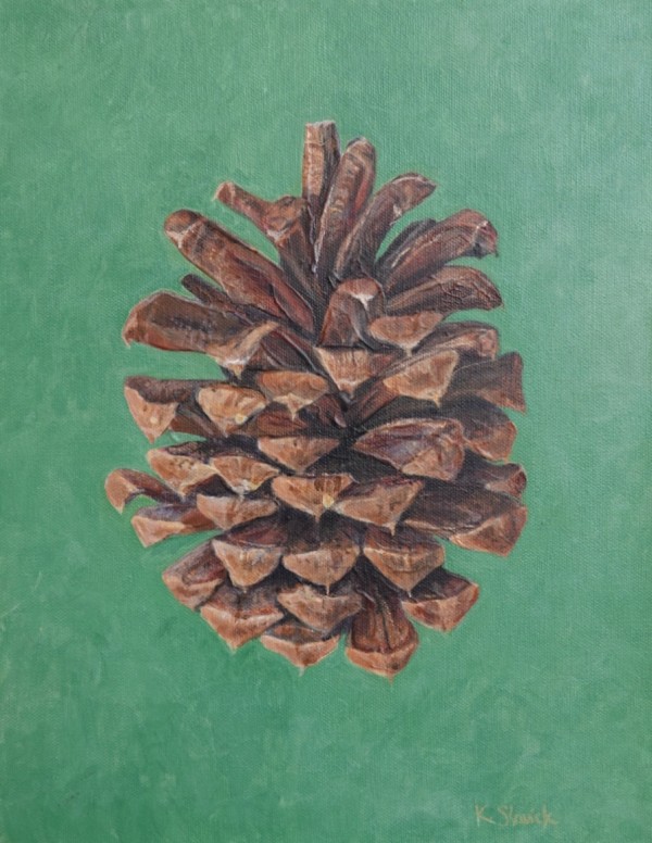 Pinecone Study-Ode to Murdock by Kristen Slavick