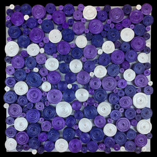 Purple Circles 001 by Kelieda Smith