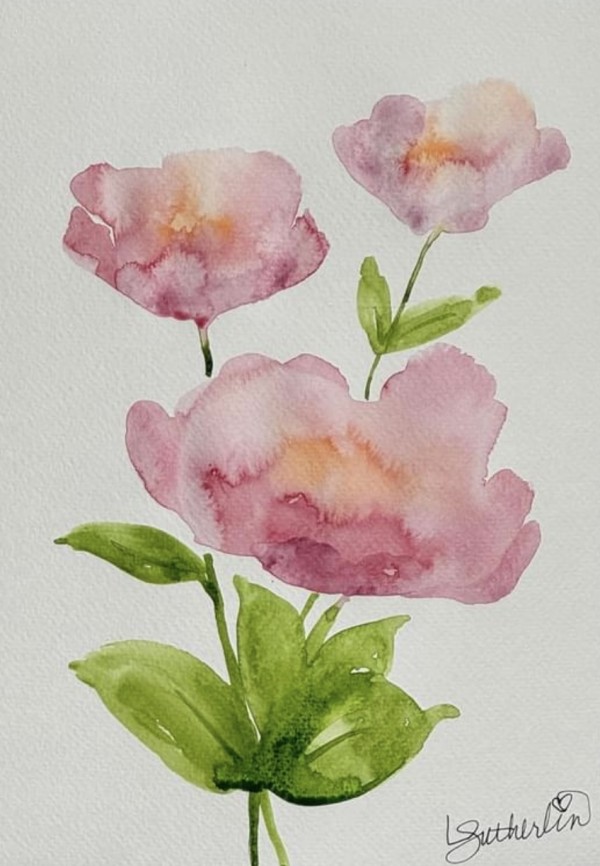 First Roses of Spring by Leigh Anne Sutherlin