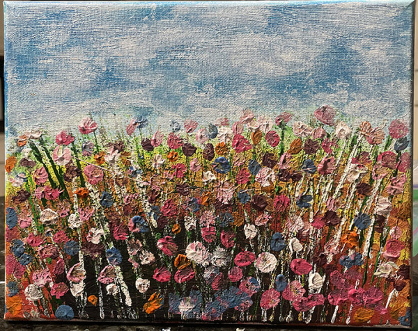 Field of Flowers by Veronica Tellez