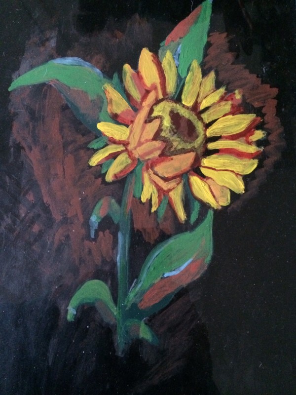 Lone Sunflower by Julie Thomas-Zucker
