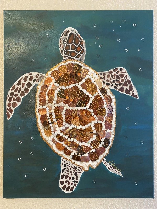 Turtle in Plastic by Vivian Varasdi