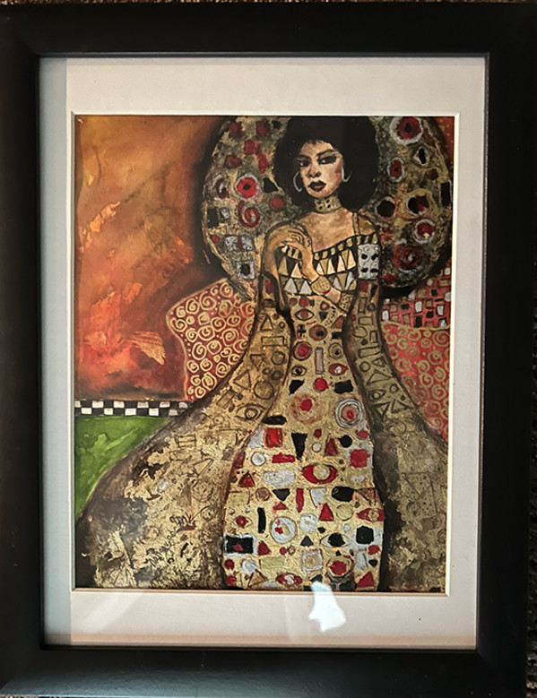Golden Lady-a Homage to Klmit by Nancy Wanchik