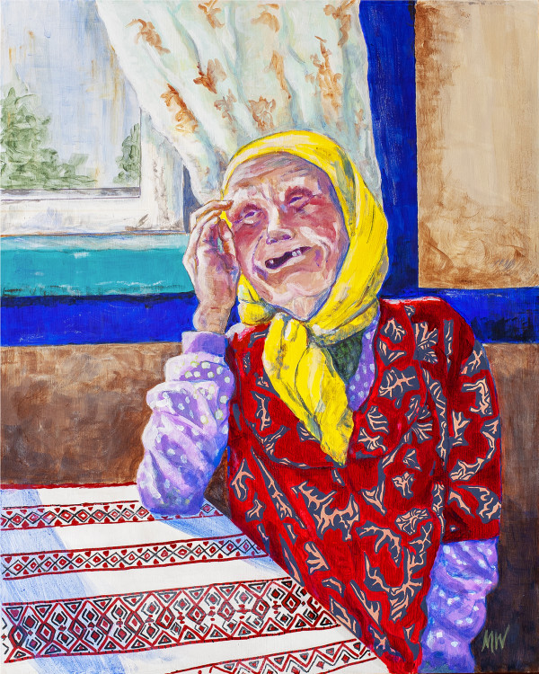 Ukrainian Babushka by Mary Wertsch