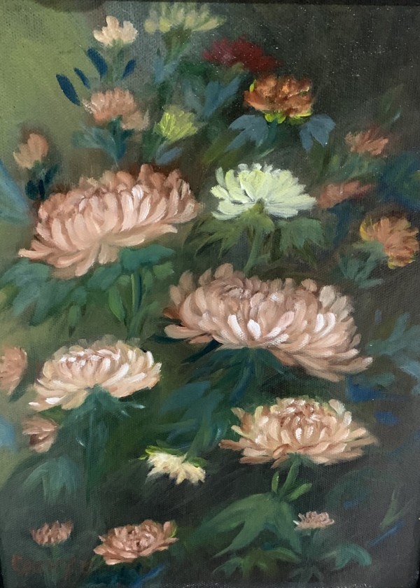 Chrysanthemums by Catherine Whitley