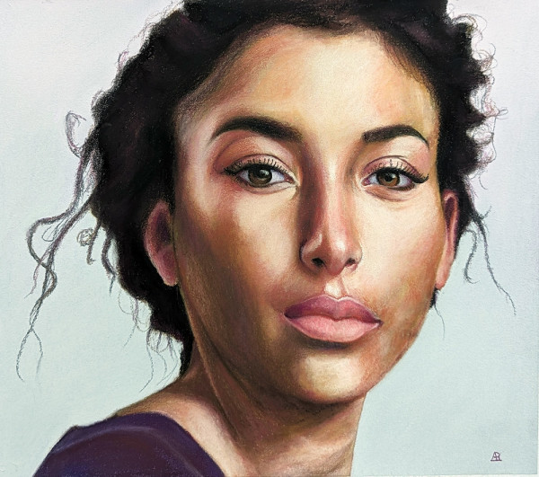Portrait study of a woman by André Romijn