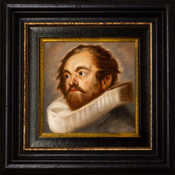 Oil sketch of a Magistrate of Brussels after Anthony van Dyck by André Romijn