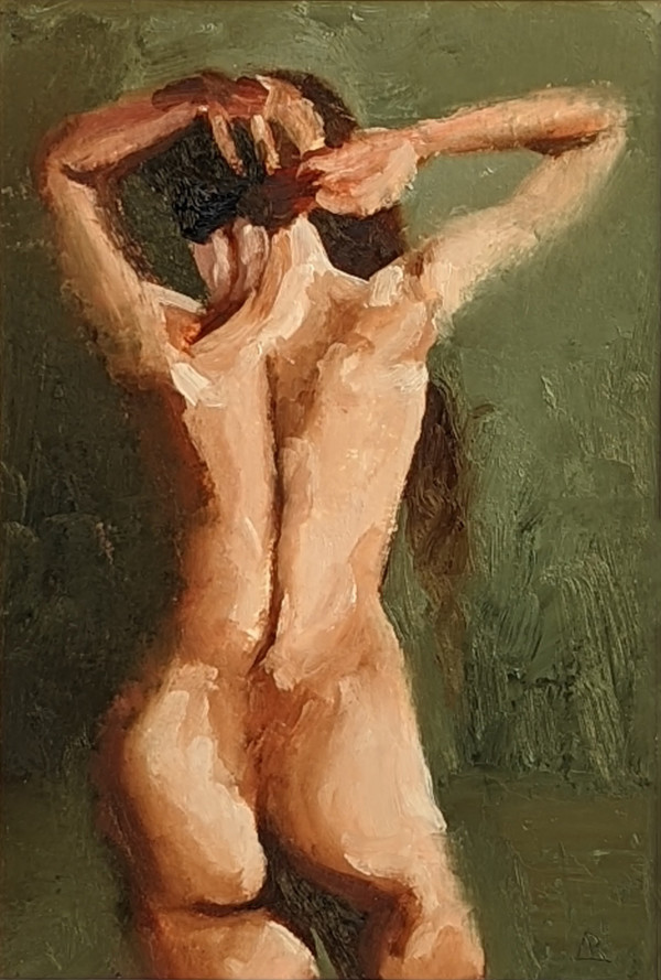 Nude in green by André Romijn