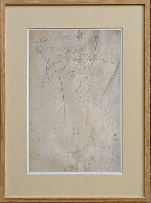Portrait dedicated to Lysa, after Modigliani by Amedeo Modigliani