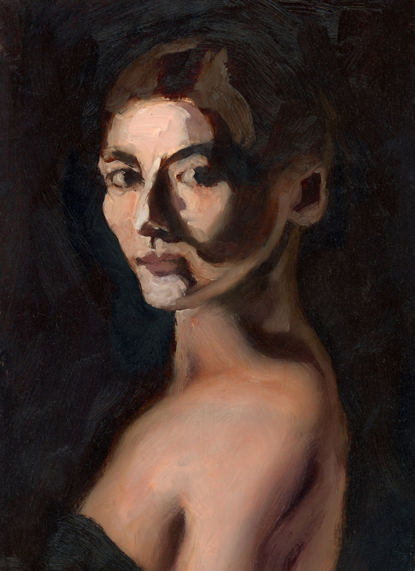 Portrait study of a woman by André Romijn