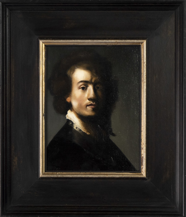 Self-portrait after Rembrandt Harmenszoon Van Rijn by André Romijn