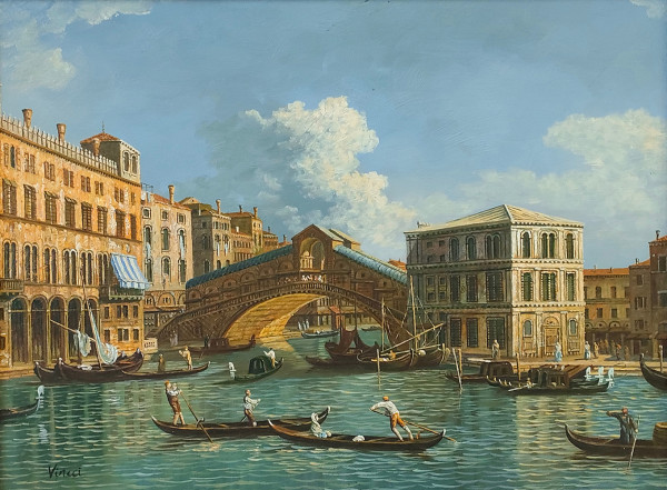 Veduta del Ponte di Rialto, Venice by Vincci
