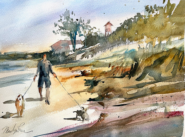 A Walk Along the Beach by Marilyn Rose