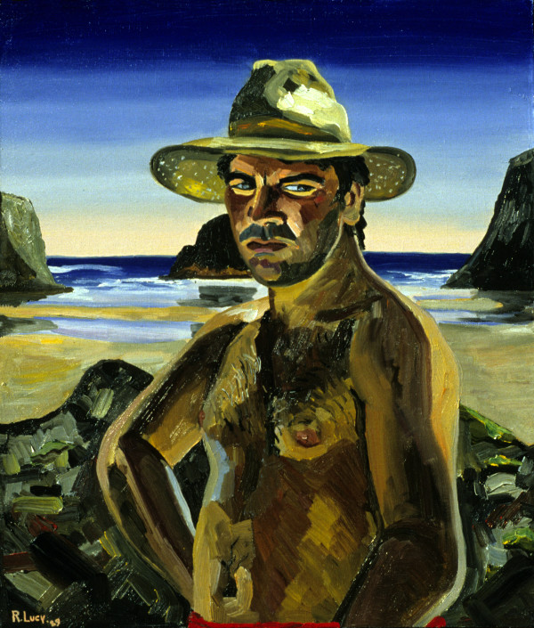 Self Portrait with Straw Hat