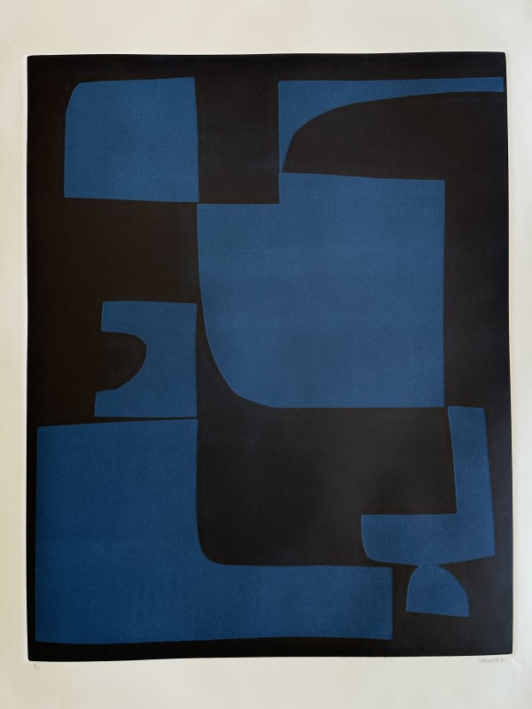 Blue composition No. 2 by Kippi Leonard Art Studio