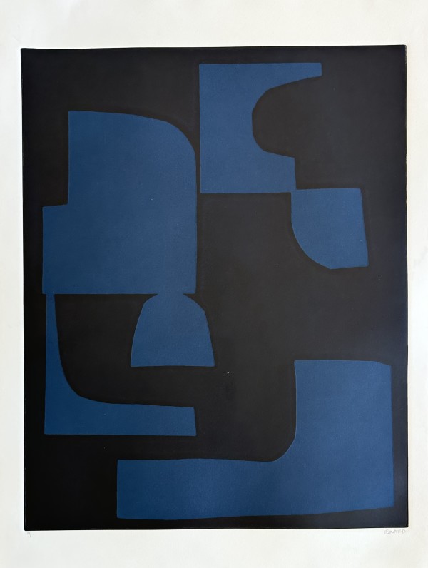 Blue composition No. 1 by Kippi Leonard Art Studio