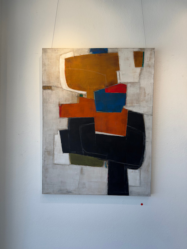 Composition 1965 - commissioned painting Palm Springs Ca by Kippi Leonard Art Studio