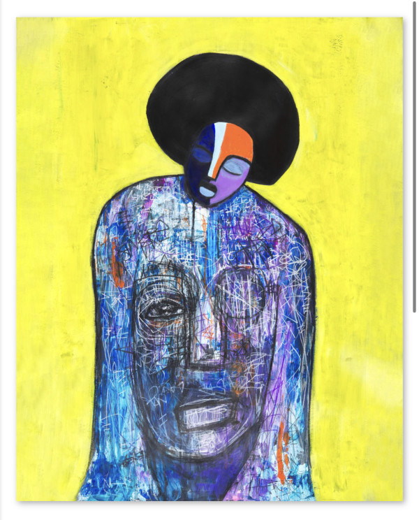 Yellow woman - print by Chris McMurry