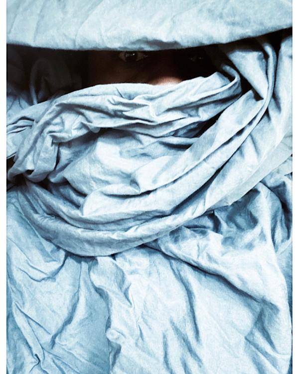 Self Portrait In Blue  (16x20 giclee) by Chris McMurry