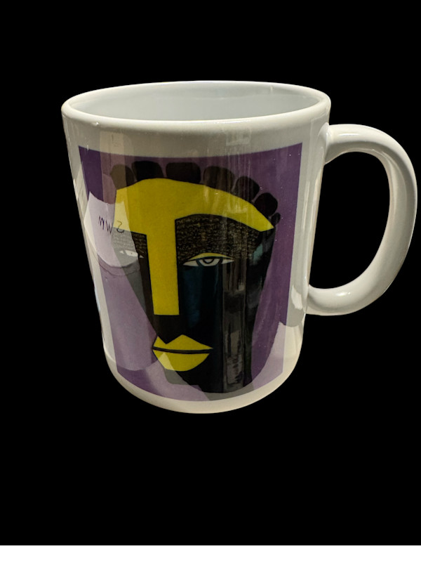 Purple Yellow Cofee Mug by Chris McMurry