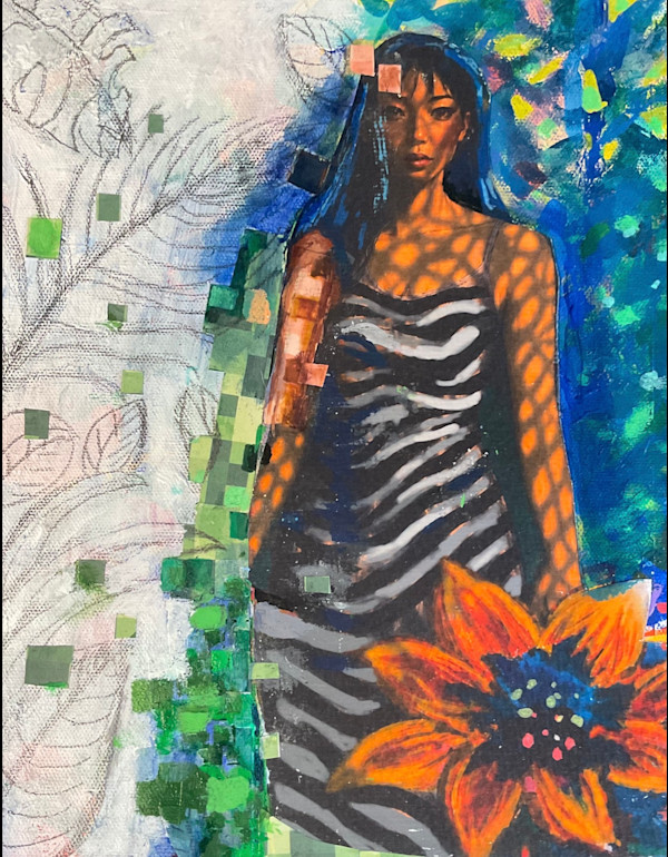 Zebra Girl Between Worlds by Diana Riukas, Image 1.