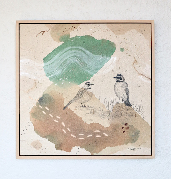 "Horned Lark, Tinkling Song Across the Fields" by Alicia Hauff Studio