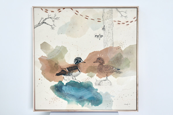 Wood Duck, Colorful Climbers by Alicia Hauff Studio