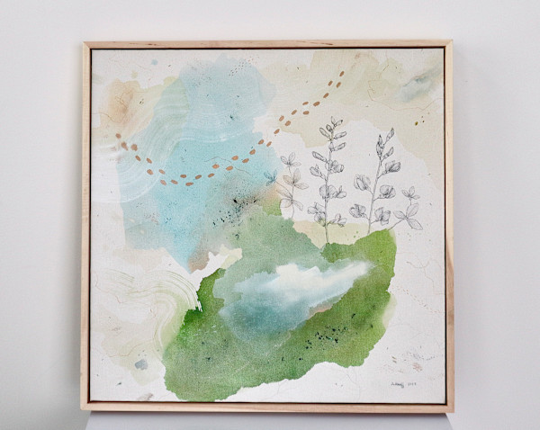 Wild Blue Indigo Canvas Print by Alicia Hauff Studio