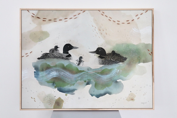 Loon Canvas Print by Alicia Hauff Studio