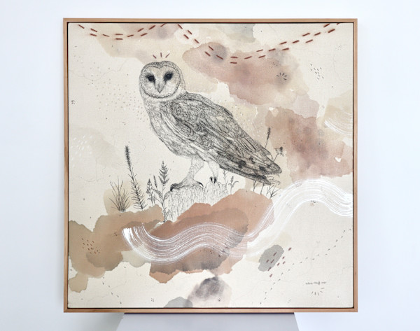 Barn Owl, Navigating the Darkest Night by Alicia Hauff Studio