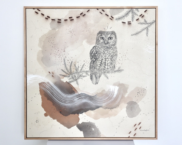 Boreal Owl, Alpine Solitaire by Alicia Hauff Studio