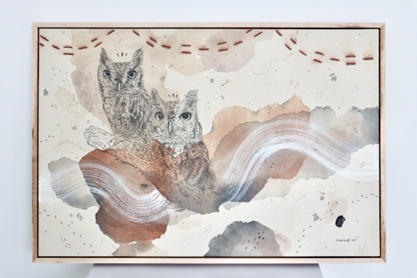 Eastern Screech Owl, Thrill of the Trill by Alicia Hauff Studio