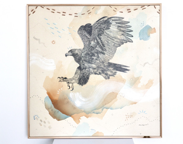 "Golden Eagle, Sacred Messenger & Master of the Sky" by Alicia Hauff Studio