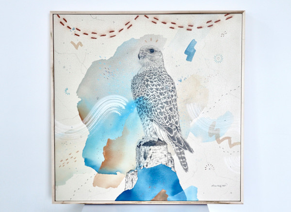 "Gyrfalcon, a King of Kings' Companion" by Alicia Hauff Studio