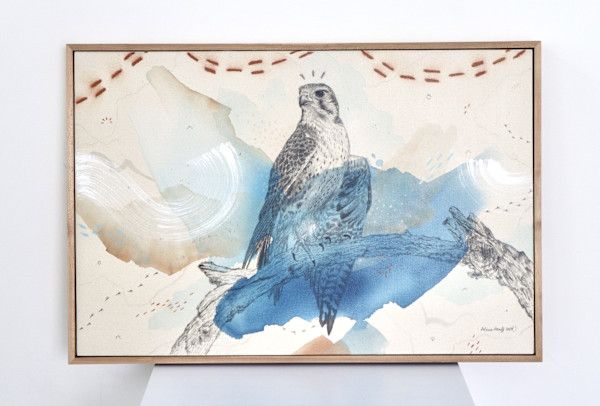 "Prairie Falcon, Spirit in the West" by Alicia Hauff Studio