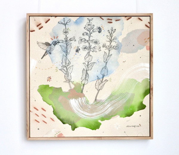 "Foxglove Beardtongue, Tubular Pollinator Treat" by Alicia Hauff Studio, Image 1.